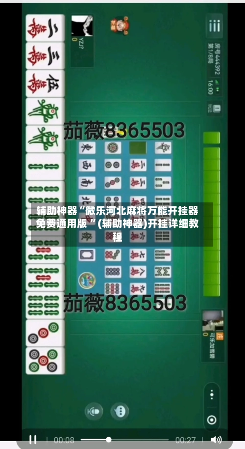辅助神器“微乐河北麻将万能开挂器免费通用版 ”(辅助神器)开挂详细教程