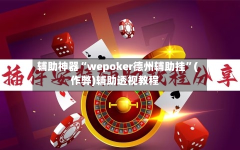 辅助神器“wepoker德州辅助挂”(作弊)辅助透视教程-第3张图片