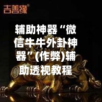辅助神器“微信牛牛外卦神器”(作弊)辅助透视教程