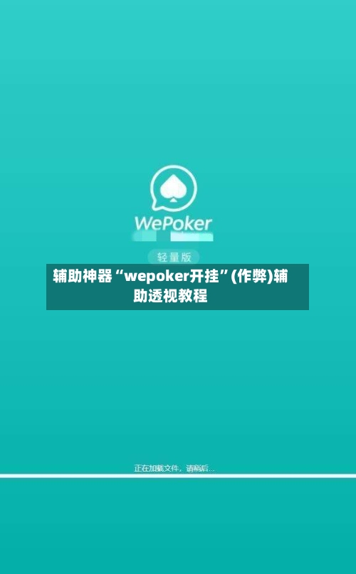 辅助神器“wepoker开挂”(作弊)辅助透视教程-第3张图片