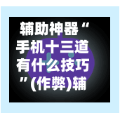 辅助神器“手机十三道有什么技巧”(作弊)辅助透视教程-第3张图片