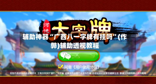 辅助神器“广西八一字牌有挂吗”(作弊)辅助透视教程-第3张图片