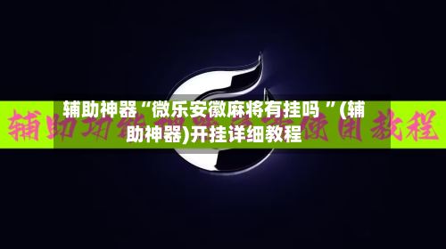 辅助神器“微乐安徽麻将有挂吗 	”(辅助神器)开挂详细教程-第3张图片