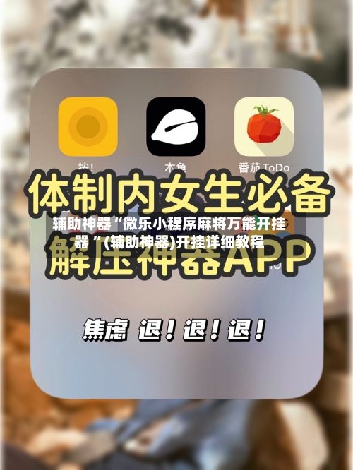 辅助神器“微乐小程序麻将万能开挂器 ”(辅助神器)开挂详细教程-第2张图片