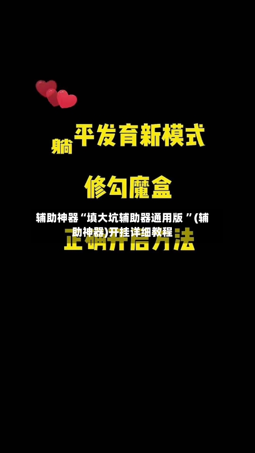 辅助神器“填大坑辅助器通用版 ”(辅助神器)开挂详细教程-第2张图片