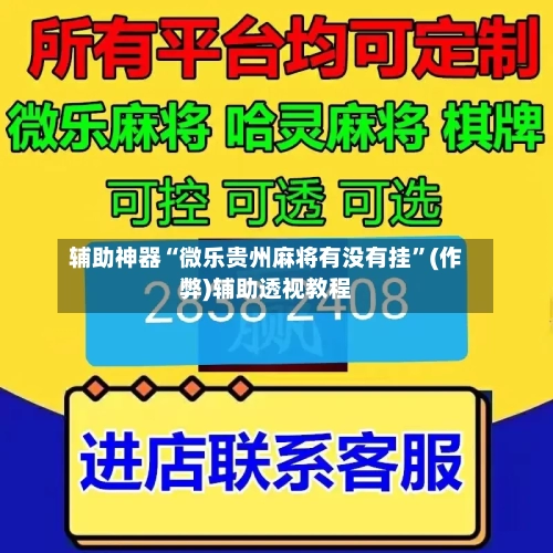 辅助神器“微乐贵州麻将有没有挂”(作弊)辅助透视教程-第2张图片
